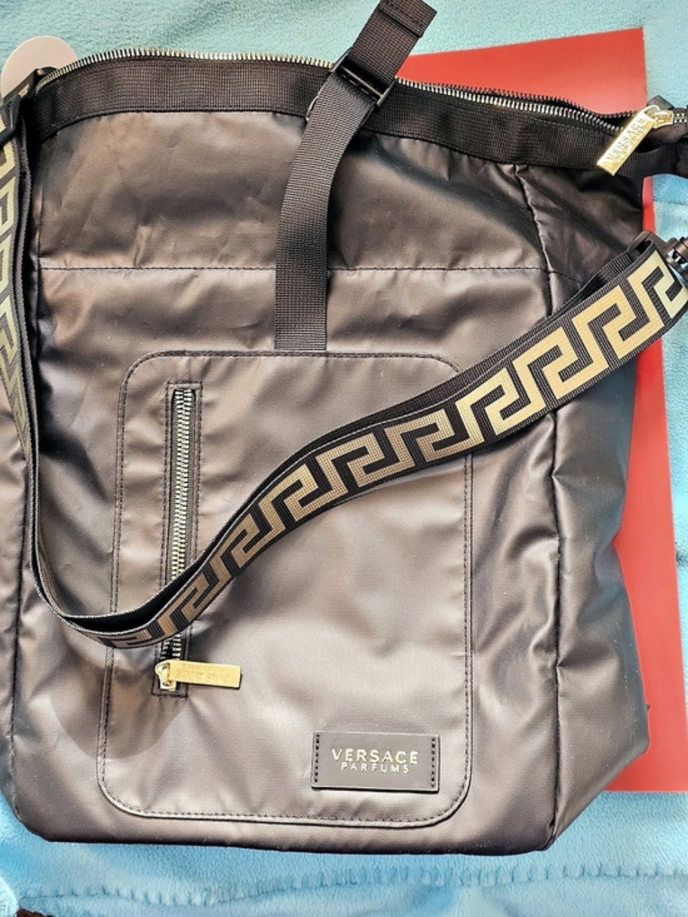 ❗️VERSACE Convertible Rider Backpack , Shoulder Tote / Backpack NWOT ❗️ - Picture 2 of 11